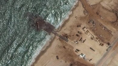 الجيش الأميركي يعلن إنهاء مهمة الرصيف العائم قبالة ساحل قطاع غزة
